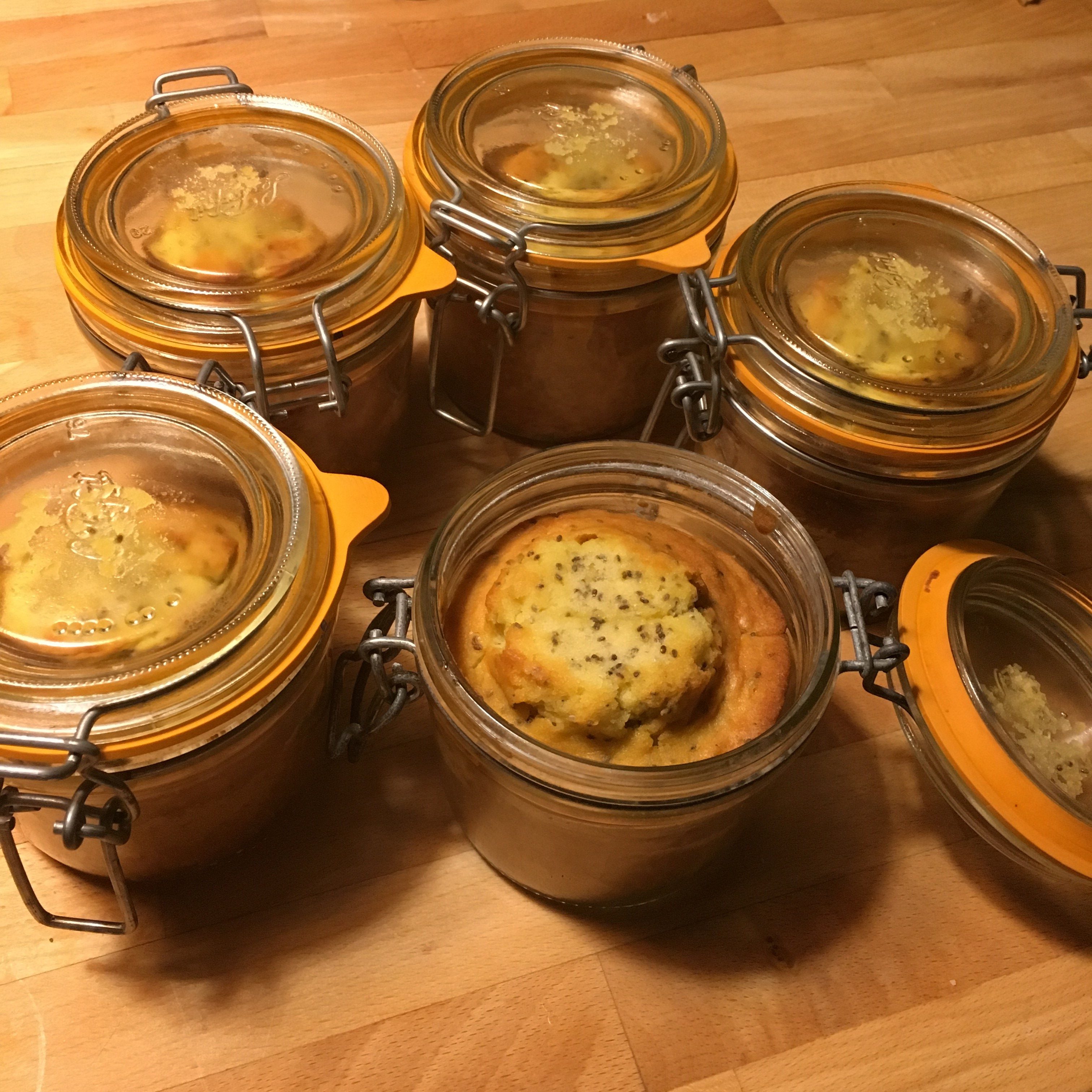 Recette – Cake en bocal au citron et aux graines de Chia – Poussette